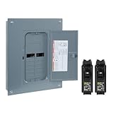 Square D by Schneider Electric hom1224l125vp Homeline 125-amp 12-space 24-circuitインドアラグメインロードセンターwit