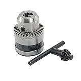 uxcell キータイプドリルチャック　電動ドリル用チャック　ドリルチャック　1.5-10mm 容量　 3/8"-24UNFマウント 　キーツール付