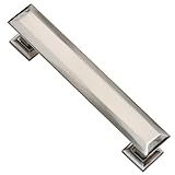 Southern Hillsつや消しニッケル引き出しPulls – 4インチねじ間隔 – Pack of 5 – サテンニッケルキャビネットハンドル、キャビネットハードウェアキャビネットPulls、キ