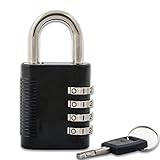 FJMセキュリティsx-575 &キーCombination Padlockパックwithキー 25 Pack ブラック SX-575-PK25-KEY2