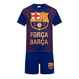 FCバルセロナFC Barcelona Official SOCCERギフトBoys Shortパジャマ カラー: ブルー