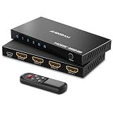 HDMI 切替器 4K 60Hz, AVIDGRAM HDMI2.0 セレクター 3入力1出力, HDMI 切り替え 3ポート IRリモコン付き HDCP 2.2 HDR10 3D 18Gbps for Xbox PS4 HDTV Monitor 対応