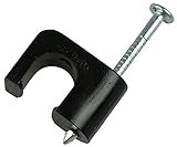Gardner Bender PCC-300BG Coaxial Cable Staple, 1/4 in., CAT6, Rg-59, Rg-6, Black [並行輸入品]
