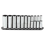 Stanley Proto J47203 11 Piece 12 Point 1/4 Drive Metric Socket Set by Stanley-Proto