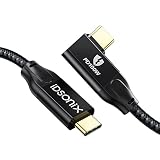USB Type-C ケーブル(1m、L字型) iDsonix100W PD急速充電 USB3.2 Gen2x2 タイプc ケーブル20Gbps高速データ転送 4K@60Hz映像出力E-markerチップ内蔵 MacBook/MacBook Pro/iPad Pro/Samsung/Type-C機種と互換性があります