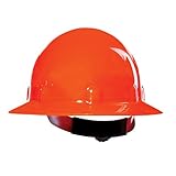 Honeywell E1RW46A000 Fiber-Metal Thermoplastic Hard Hat with Full Brim and 3-R Ratchet Suspension, S