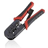 ROZZERMAN かしめ工具 RJ45 ラチェット タイプ 圧着 ペンチ ケーブルコネクタ カシメ 工具
