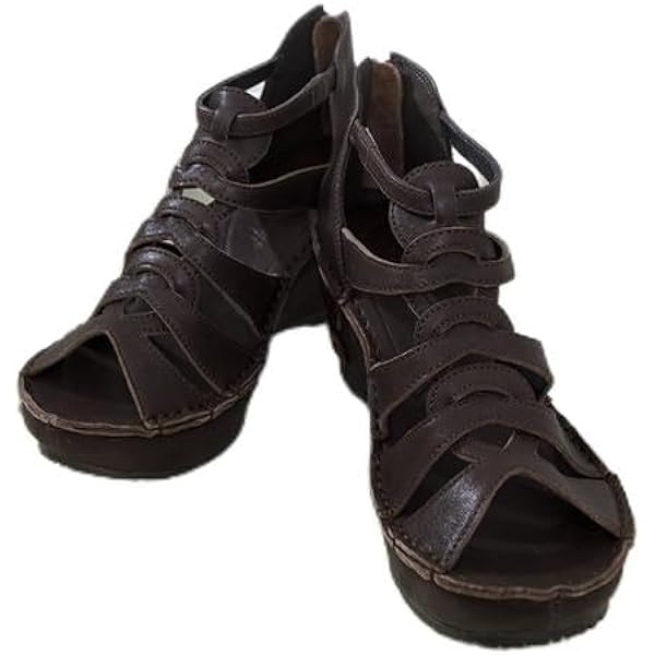 Amazon | [ヒナ デイ グリーン] 厚底ウェッジ本革グルカブーティー