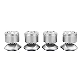 【4個セット】キャビネット脚 家具用脚 調節脚 家具用 ソファ用 調節可能 ステンレス製 金属足 丈夫 さびない (50*60MM)