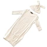 Barefoot Dreams (ベアフット ドリームス) ポリエステル ガウン＆帽子セット 131 0002 03[並行輸入品]