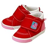 ミキハウス ホットビスケッツ(MIKIHOUSE HOT BISCUITS) 360゜かわいい セカンドベビーシューズ (13cm-14.5cm) 14cm 赤