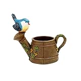 【ノーブランド品】 ミニチュア　かわいい動物　フラワーポット　ドールハウス　盆栽　植木鉢　ガーデン風景装飾　３パタン - 錆