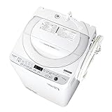 シャープ SHARP 全自動洗濯機 幅56.5cm(ボディ幅52.0cm) 7kg ステンレス穴なし槽 ホワイト系 ES-GE7F-W