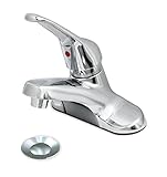 Everflow 17244 Single Loop Handle Lavatory Faucet W/ Brass Pop/Up - Lead Free [並行輸入品]