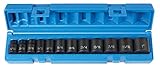 3/8"ドライブ　6ポイント　インチ　スタンダードインパクトソケット 12pcセット