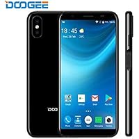 Doogee X55 3G SIMフリースマートフォン本体 - 5.5 インチHD 全画面 18：9ディスプレイ Android 7.1 携帯電話本体 デュアルSIM(Nano) MTK6739 オクタコア2GB RAM+16GB ROM 8MP+8MP リアデュアルカメラ 5MP フロントカメラ 指紋認識 2800mAh バッテリ(ブラック) [並行輸入品]