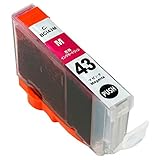 BCI-43 計1本(M/マゼンタ) CANON キャノン 互換 インクカートリッジ (BCI-43M インク)(ICチップ搭載/残量検知対応)【TOP TANK