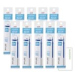 三菱鉛筆ジェットストリーム シングルボールペン 替芯 Lite touchi ink ライトタッチインク SXR-L+ロコネコカード (0.7mm/青, 10)