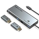 WAVLINK thunderbolt 3 ドッキングステーション/ デュアルディスプレイ4K@60Hz/シングル5K@60Hz USB3.0ポート/ ギガビット/2XDPポート/2XActive DisplayPort-HDMI2.0アダプタ付き/ バスパワーthunderbolt 3 ハブ Windows 10 .11又はMacOS 10.Xとそれ以降対応