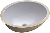 KOHLER COMPANY K-2210-BA-0 115542 Caxton Undermount Bathroom Sink with Overflow and Clamp Assembly, 