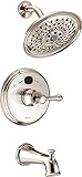 Delta Faucet T14400-PNT2O Traditional Tub Shower, Polished Nickel [並行輸入品]