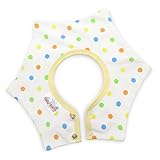 Coney Island Cotton Large Bib For Baby & Toddler Adorable Star Shape Dot Design For Boy Or Girl Soft
