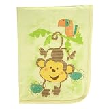 Clever Birds Baby Blanket, Monkey, 30 x 40 by Clever Birds