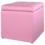 レザースツール　ピンク