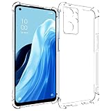 SMPURF ケース OPPO Reno9 A / Reno7 A 用 耐衝撃 カバー ストラップホール クリア 衝撃吸収ポケット内蔵 TPU バンパー 透明 SPCR7A