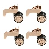 Flameer ホイール キャスター 交換タイヤ 修理 交換 スーツケース用 金 4ピース