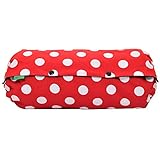 acortile 抱っこ紐収納カバー 【裏生地ブラック】 リバーシブル 赤ドットM 日本製 シッカリ生地 【90日保証付】