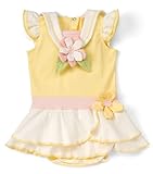 バニーズバイザベイ ドレスロンパース デイジーフラワー 6-12M イエロー 綿100% 237131