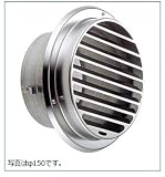 宇佐美工業 UK-SBN100B-MG/メタリックグレー 丸型ガラリ(ビス脱着式)