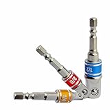 ハンドツールソケット3個セット1/4 "3/8" 1/2コードレスソケットソケットレンチアダプタインパクト六角シャンクドリルビットバーセット、パワーハンドツールソケットアダプタドリル用ナットドライブラ