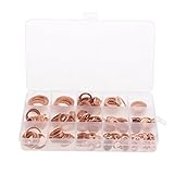 Dolity 絶縁ワッシャー　銅ワッシャー　フラットリング　クラッシュ　シールガスケット ファスナー　収納ボックス付き　280pcs入り