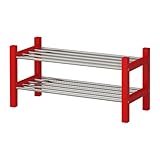 IKEA(イケア) TJUSIG レッド 00245856 シューズラック、レッド