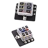 Perfk 2ピース　6ウェイ　回路標準　ATO ATC　ブレード　ヒューズ　ボックス　ブロック　ホルダーターミナル　ブレードヒューズ