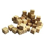 Flyco ( TM ) 100個1インチ木製床キューブ、自然未完成クラフト木製ブロック2.5 CM ( 1インチ) – Bag of 100