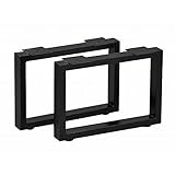 テーブルキッツ 奥行45タイプ角枠脚 ロータイプ 2本組 ブラック