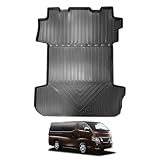 BIGKON ラゲージマット 適合対応日産 NV350 キャラバン E26系専用 2012年6月~現行 ニッサン NV350 E26 トランクマット 車種専用設計 TPE素材 防水 耐摩擦 耐汚れ カー用品 内装 保護パーツ ブラック