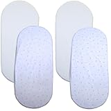 Fitted Bassinet Moses Basket Sheets 26.5 x 12 Cotton Moon & Stars PINK by BabyPrem