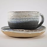 信楽焼 植木鉢 黒泥四方コーヒー皿付（大） 4号鉢 鉢幅7cm×高さ6.5cm 取手幅3cm×高さ5cm 受皿幅12.5cm×高さ2cm 盆栽鉢 陶器鉢 盆栽妙