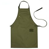 Generic Man : Korea canvas Strap Custom canvsa Apron for Barbershop Hairdresser Kitchen Men Personal