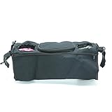 ID Baby Stroller Organizer涼しく、ママのための熱バッグHanging Carriage Pramブラック