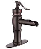 Eyekepper 浴室ウォーターフォール洗面台 ミキサータップオイル加工ブロンズ 9197-FBA