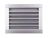 角型ガラリ（水切なし） 標準（網なし）シルバー SAG-200x400 新協和