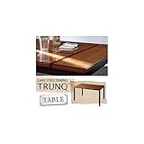 ガラスウッドデザインカフェスタイルダイニング/テーブル(W130)