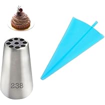 Boar小熊 絞り袋セット Amazon | 9穴絞り口金238とTPU絞り袋セット 穴の直径3mm モンブラン