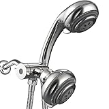 riovoca full-chrome多機能ultra-luxury 3ウェイ2 in 1 shower-head / handheld-shower