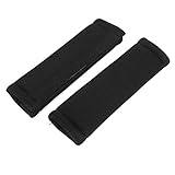 uxcell シートベルトカバー　ブラックナイロンショルダー　プロテクターパッド21cmロング2 個